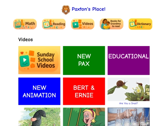 videos screenshot