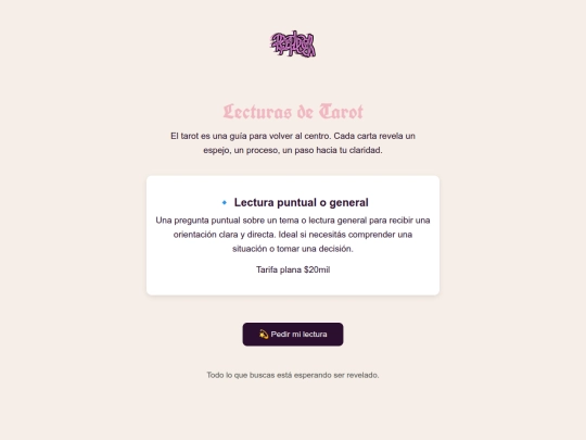 tarot screenshot