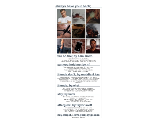playlists/haveyourback screenshot
