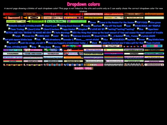 dropdown colors screenshot