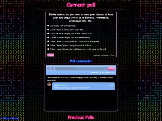 polls screenshot