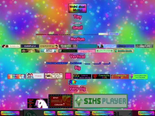 weird sized blinkies screenshot