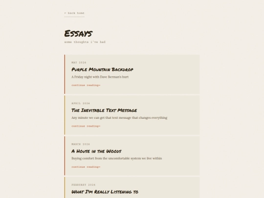 essays screenshot