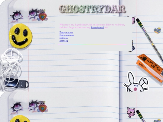 Blog screenshot
