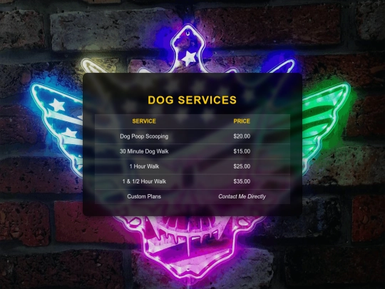 prices screenshot