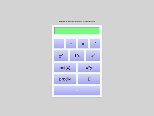 calculadoraJQ screenshot