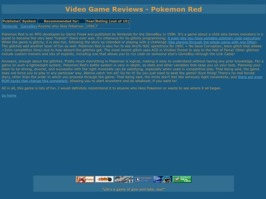 vgreviews/game/pokemonred screenshot