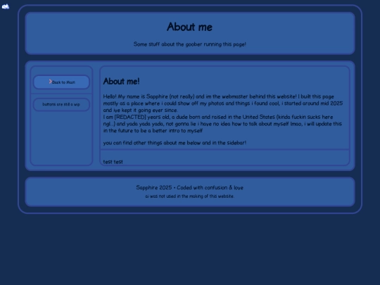 About me screenshot