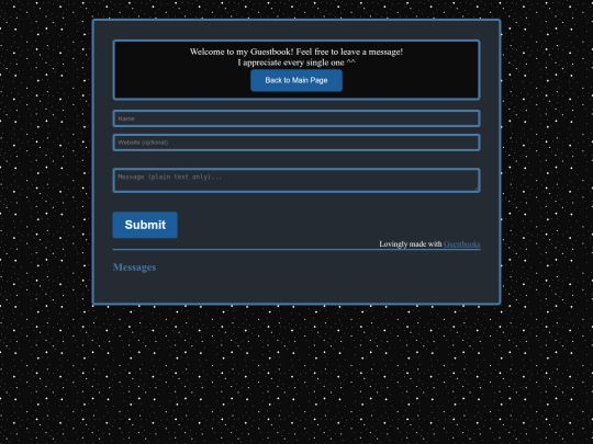 Guestbook screenshot