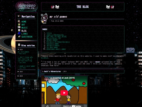 blog screenshot
