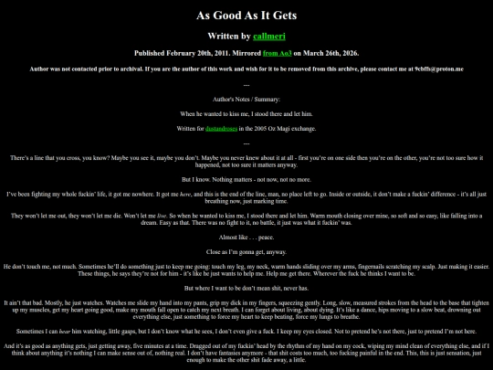 axtfics/asgoodasitgets screenshot