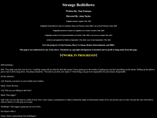 ozs2/strangebedfellows screenshot
