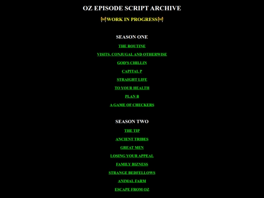 ozscriptarchive screenshot