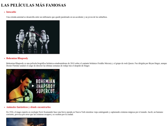 menus/html/PELICULAS screenshot