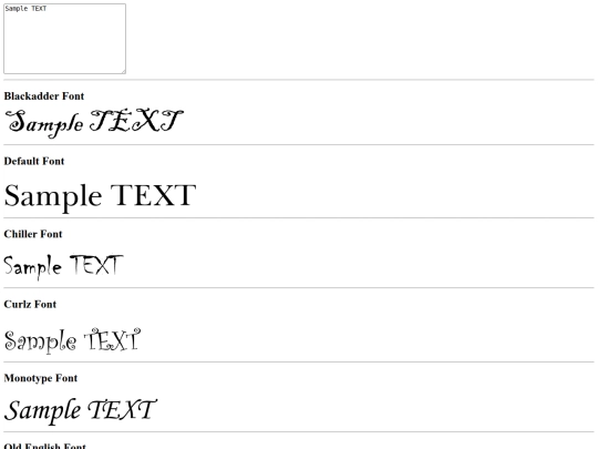 font_testing screenshot