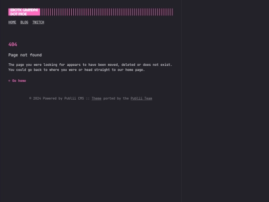 blog/404 screenshot