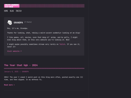 blog/authors/grandpa screenshot