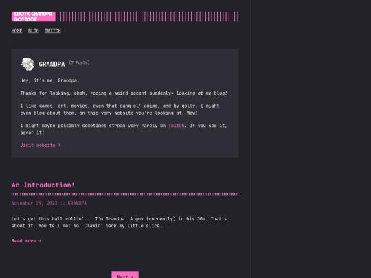 blog/authors/grandpa/page/2 screenshot