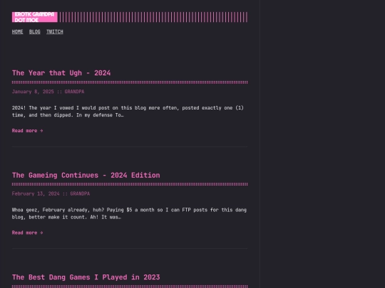 blog screenshot