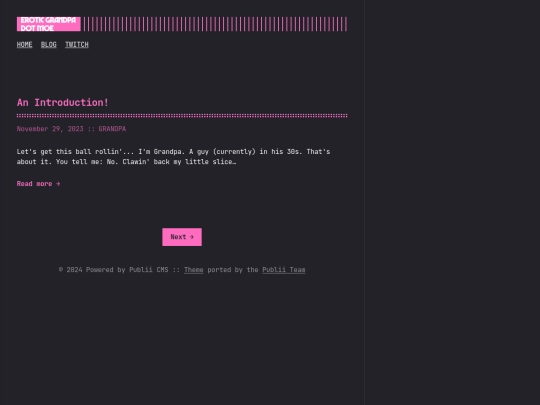 blog/page/2 screenshot
