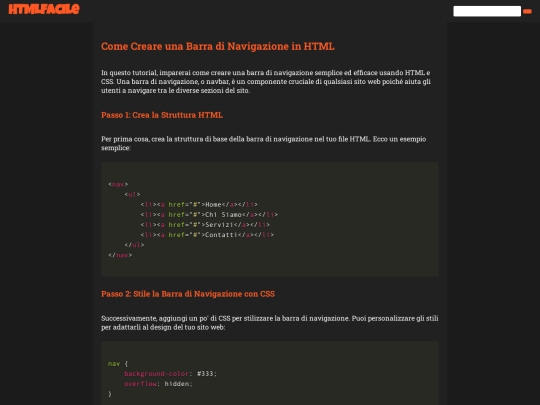 Contenuti/TutorialNavbar screenshot