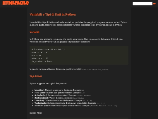 Contenuti/VariabiliDati screenshot