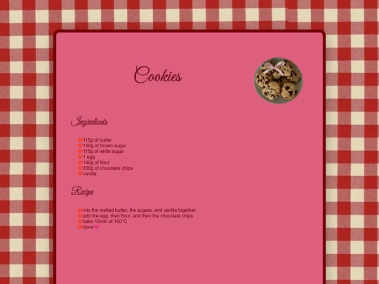 cookies screenshot