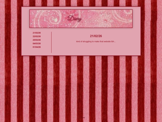 diary screenshot