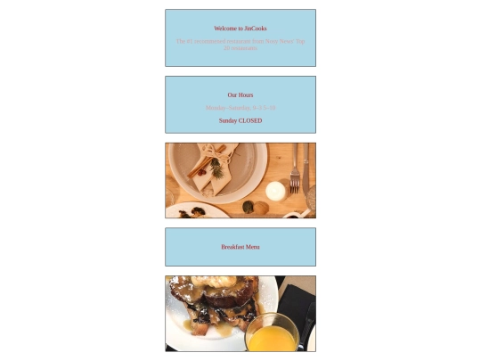 menu screenshot