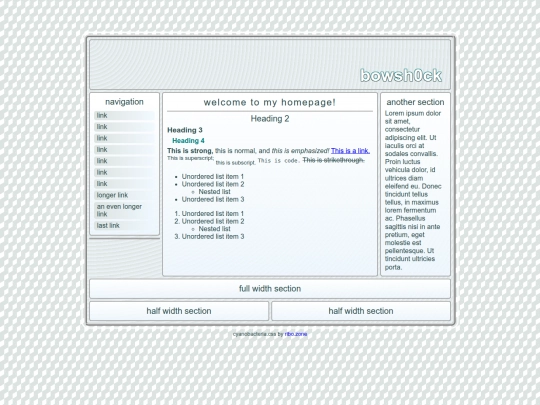 links screenshot