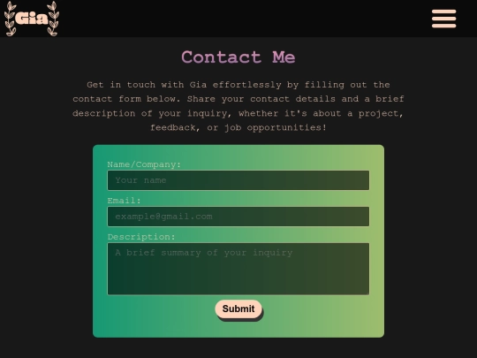 contact screenshot