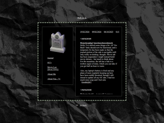 log screenshot