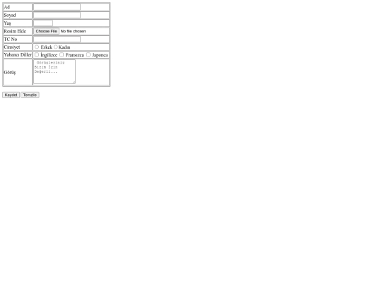 form screenshot