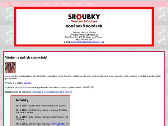 sroubky screenshot