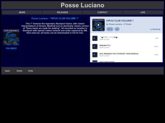 releases/VOLUME01 screenshot
