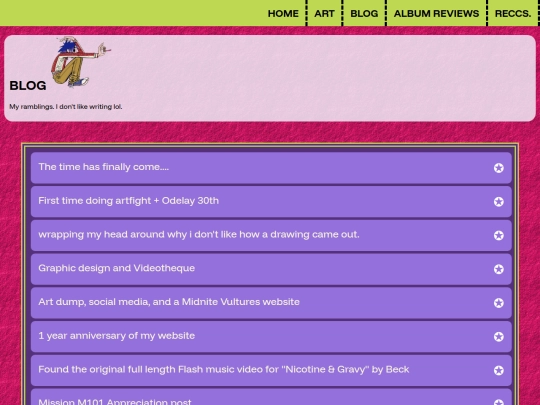 BLOG screenshot