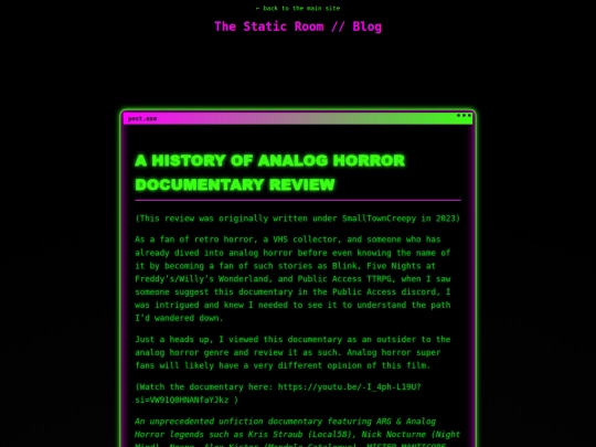 blog/A History of Analog Horror screenshot
