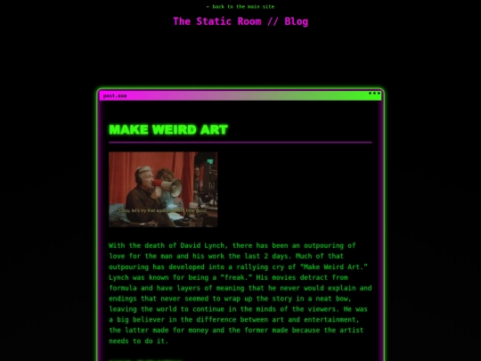 blog/Make Weird Art screenshot