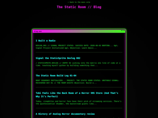 blog screenshot