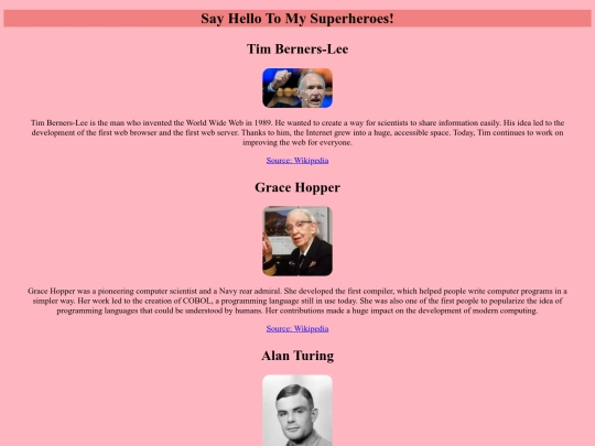 mysuperheroes screenshot