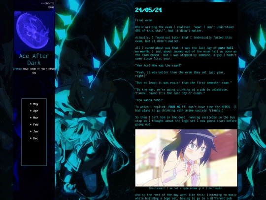 diary screenshot