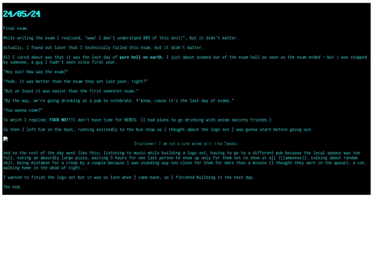 diary/may24 screenshot