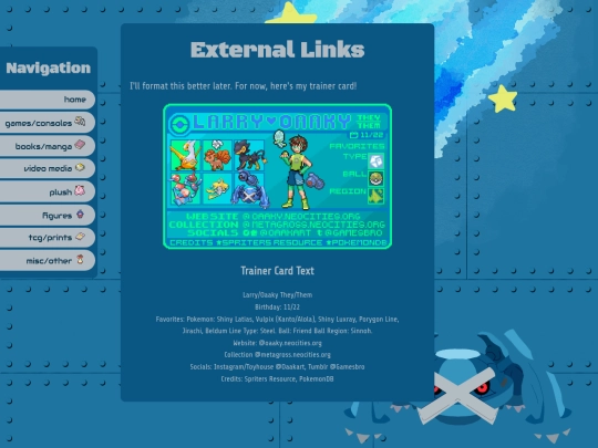 links screenshot