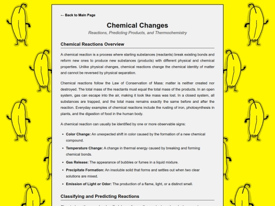 Encylopedia/chemicalreactions screenshot