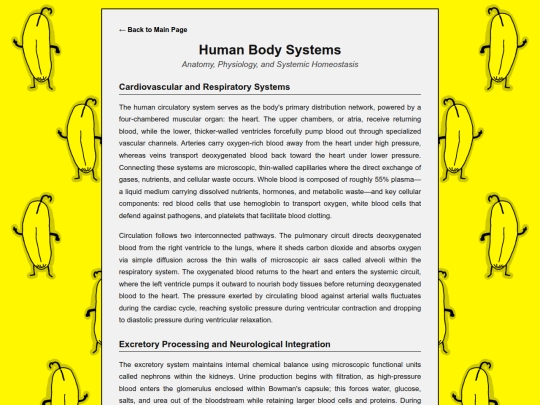 Encylopedia/humanbodysystems screenshot