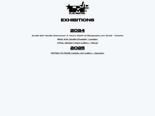 EXHIBITIONS/Exhibitions_Directory screenshot
