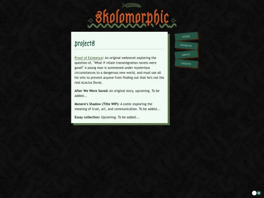 projects screenshot