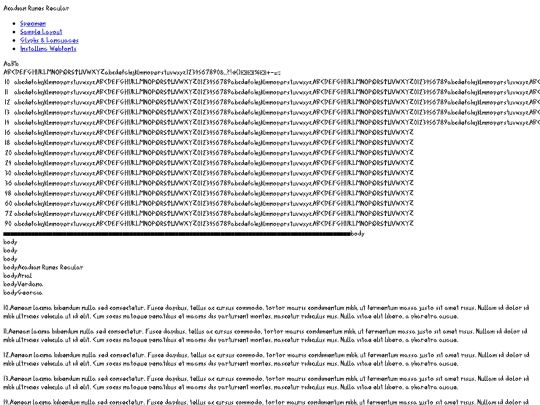 arcadian-font/acadian_runes-regular_personal_use-demo screenshot