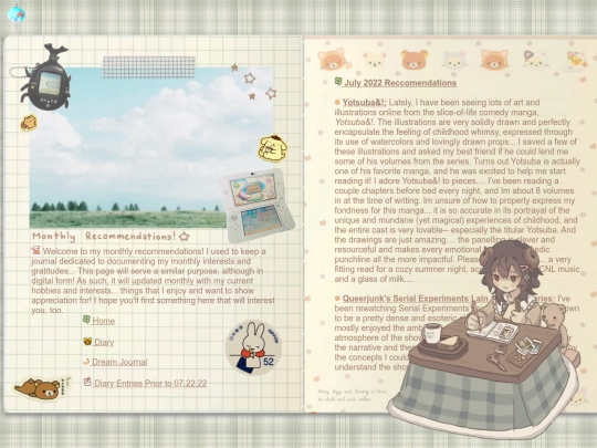 monthlyrecs screenshot