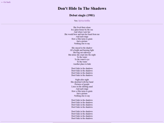 lyrics/donthideintheshadows screenshot